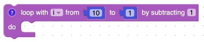 loop block subtracting